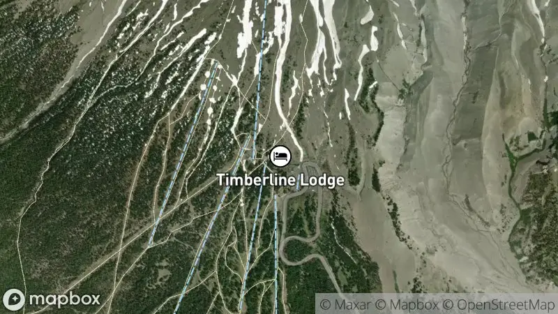 Map of where the Timberline Lodge Webcams webcam is