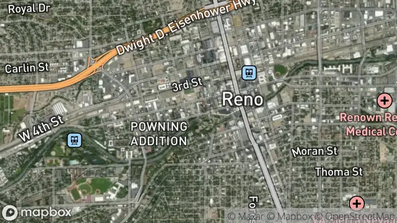 Map of where the Truckee River Whitewater Park (Wingfield) webcam is