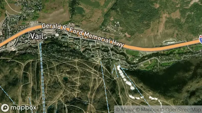 Map of where the Vail webcam is