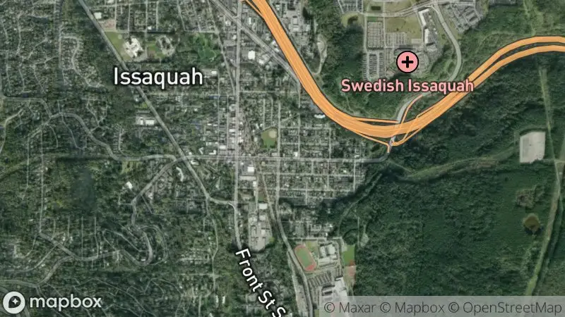 Map of where the Washington Salmon & Steelhead Cams (Issaquah Hatchery / Hood Canal) webcam is