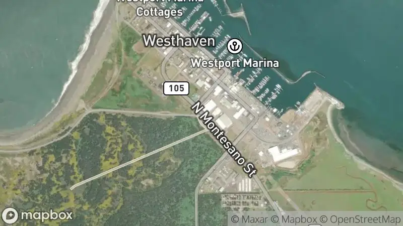 Map of where the Westport Marina & Jetty Cams webcam is