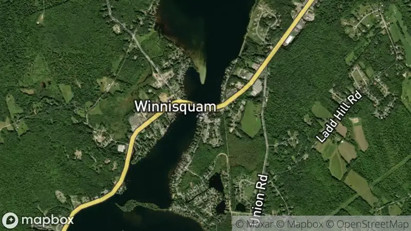 Map of where the Winnisquam Marine webcam is