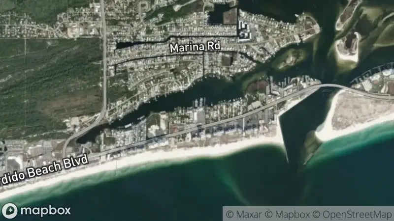Map of where the Zeke's Landing Marina webcam is