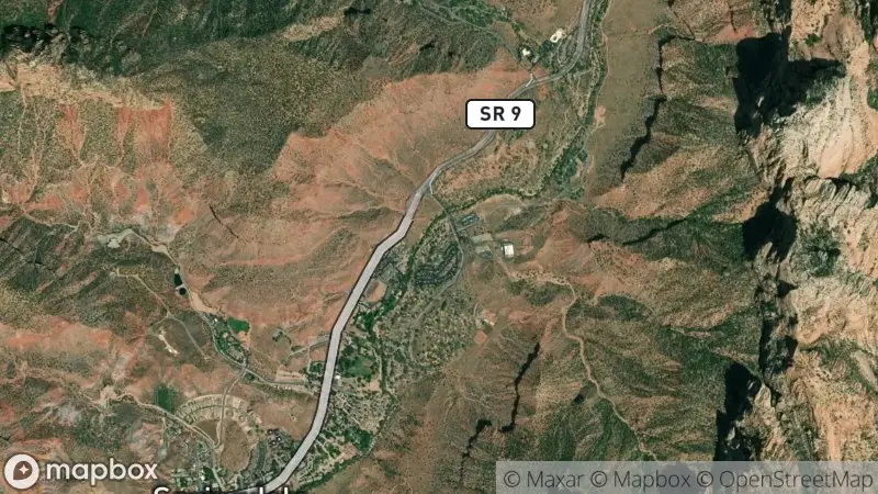 Map of where the Zion Temples and Towers of the Virgin Webcam webcam is