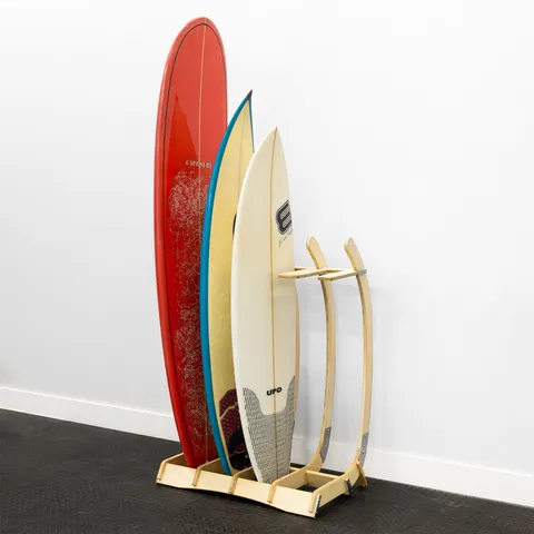 Big Sur Surfboard Storage Wood Stand