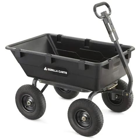 Gorilla Carts GOR6PS Heavy-Duty Poly Dump Cart