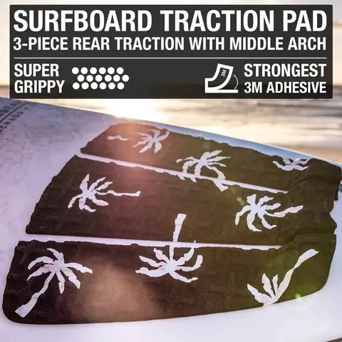 Premium Surfboard Traction Pad (3-Piece)