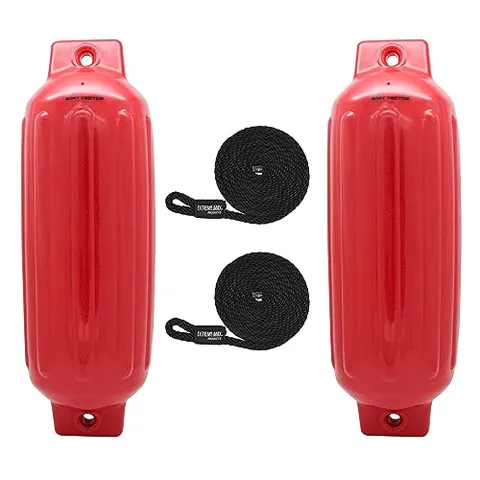Extreme Max BoatTector Inflatable Fender Value 2-Pack (8.5 x 27 inch)