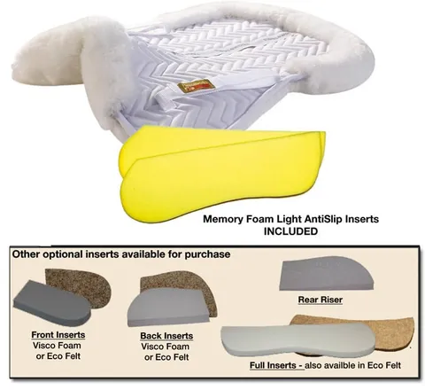 Sheepskin Perfect Balance Half Pad with Rolled Edge