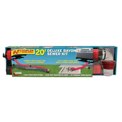 Valterra EZ Coupler 20-Foot Sewer Hose Kit (D04-0115)