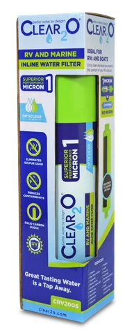 Clear2O RV and Marine Inline Water Filter (CRV2006)