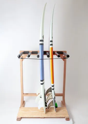 The Woody Freestanding Surfboard Rack
