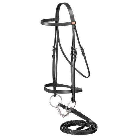 Full Snaffle Bridle with Laced Reins