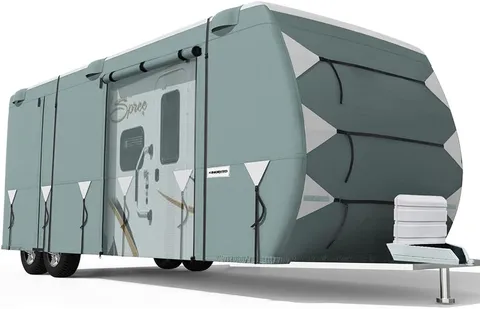 KING BIRD Upgraded Extra-Thick 5-Layer Travel Trailer Cover
