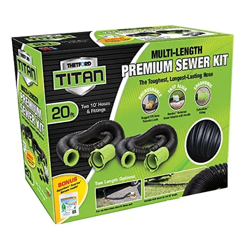 Thetford Titan 20-Foot Premium RV Sewer Hose Kit (17902)