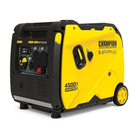Champion 4500-Watt Electric Start Dual Fuel RV Ready Inverter Generator (with CO Shield)