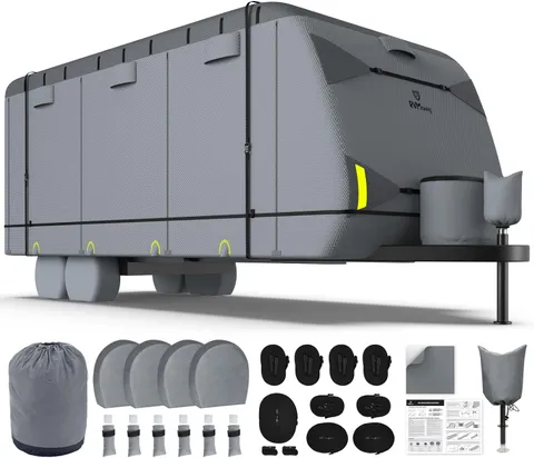 RVMasking Extra-Thick 6 Layers Top Travel Trailer Cover