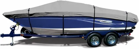 SavvyCraft Heavy Duty Trailerable Boat Cover, 600D
