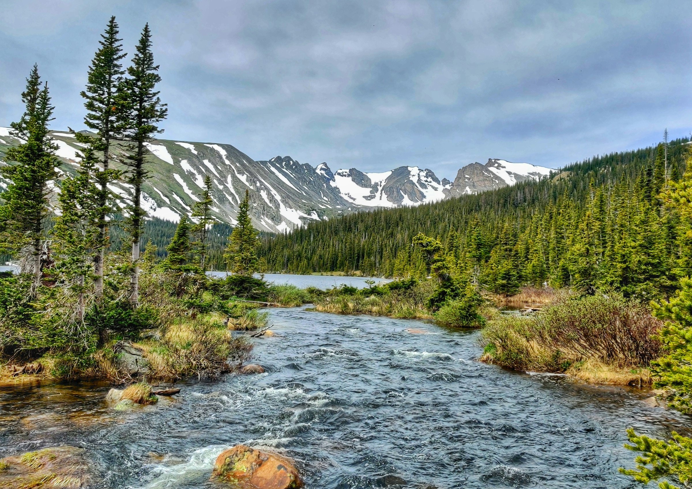 A creek running out of the high peaks