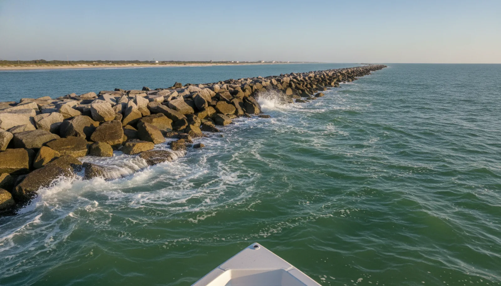Working the jetty rocks