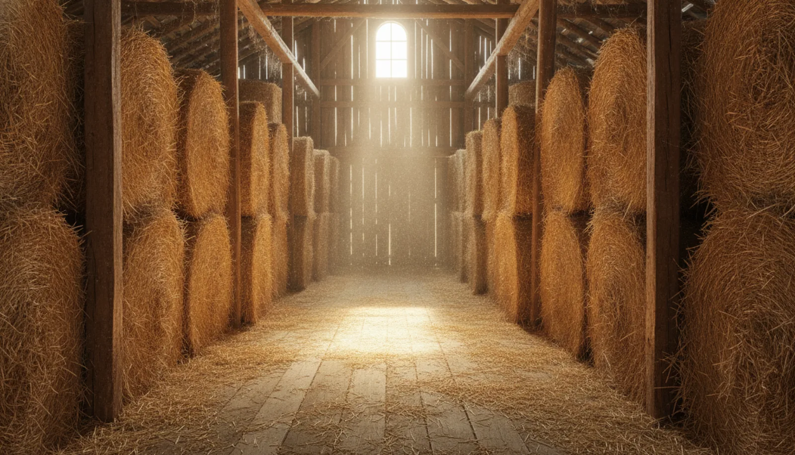 The hay loft in the afternoon